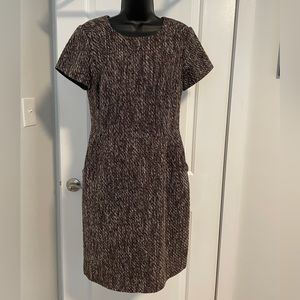 Boden tweed sheath dress with pockets